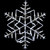 LED Lighted Snowflake Christmas Window Decoration - 15" - IMAGE 1