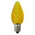 Pack of 25 Faceted LED C7 Yellow Christmas Replacement Bulbs - IMAGE 1