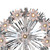 7" Silver Pre-Lit Snowflake Starburst Christmas Tree Topper - Clear Lights - IMAGE 4
