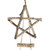 Natural Frosted Tree with Star Topper Wooden Christmas Hanging Decoration - 51" - IMAGE 2