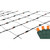 4' x 6' Orange LED Net Style Christmas Lights - Green Wire - IMAGE 2