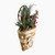 13.5" Brown and Green Frosted Pine Cones Artificial Christmas Basket - IMAGE 3