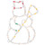 Lighted Snowman Christmas Window Silhouette Decoration - 15" - Multicolor Lights - IMAGE 4