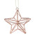 4.5" Rose Gold Geometric Wire Star Christmas Ornament - IMAGE 1