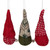 Santa Gnome Christmas Ornament - 4.25" - Red and Green - Set of 3 - IMAGE 4