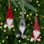 Santa Gnome Christmas Ornament - 4.25" - Red and Green - Set of 3 - IMAGE 1