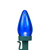 LED C7 Christmas Lights - Blue - 17' Green Wire - 25ct - IMAGE 3