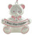 3" Pink and Silver Teddy Bear 'Baby's First Christmas' Ornament - IMAGE 3
