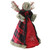 16.5" Red Plaid with Twig and Berry Wings Angel Figure Christmas Table Top Decoration - IMAGE 2