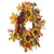 24” Artificial Fall Leaf, Berry and Sunflower Decorative Wreath - IMAGE 2