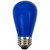 Opaque LED S14 Edison Style Christmas Replacement Bulbs - Blue - Pack of 25 - IMAGE 3
