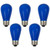 Pack of 25 Opaque LED S14 Blue Christmas Replacement Bulbs - IMAGE 6