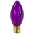 Pack of 25 Transparent Purple C9 Christmas Glass Replacement Bulbs - IMAGE 2