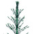Pre-Lit Green Cascade Twig Tree Outdoor Christmas Decoration - 6' - Green Lights - IMAGE 3