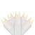 LED Wide Angle Christmas Lights - Warm White - 16.25' White Wire - 50ct - IMAGE 2