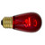 Transparent Incandescent S14 Edison Style Christmas Replacement Bulbs - Red - Pack of 25 - IMAGE 3