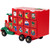 Advent Calendar Storage Truck Christmas Decoration - 14" - Red - IMAGE 6