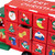 Advent Calendar Storage Truck Christmas Decoration - 14" - Red