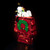 Lighted Snoopy on Dog House Outdoor Christmas Decoration - 18" - Clear Lights