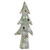 30" White and Green LED Lighted Glitter Artificial Christmas Tree Tabletop Decor - IMAGE 2