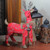 Reindeer with Burlap Bow Christmas Decoration - 24" - Red and Brown - IMAGE 3