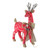 24" Red and Brown Reindeer with Bow Christmas Decoration - IMAGE 2