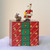 10.5" Red and Green Elegant Advent Storage Calendar Box - IMAGE 4