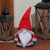 18" Red Sitting Santa Christmas Gnome with Gray Faux Fur Trim - IMAGE 3