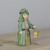 4.75" Green and White Glittered Joseph with Lantern Nativity Christmas Figurine - IMAGE 3