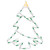 Lighted Christmas Tree Window Silhouette Decoration - 15" - Green and Yellow Lights - IMAGE 4