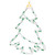 Lighted Christmas Tree Window Silhouette Decoration - 15" - Green and Yellow Lights - IMAGE 5
