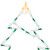 Lighted Christmas Tree Window Silhouette Decoration - 15" - Green and Yellow Lights - IMAGE 6