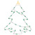 Lighted Christmas Tree Window Silhouette Decoration - 15" - Green and Yellow Lights - IMAGE 2