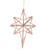 6.75" Rose Gold Geometric Wire 8-Point Star Christmas Ornament - IMAGE 1