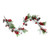 5.5' x 7" Frosted and Flocked Berries Christmas Garland - Unlit - IMAGE 1