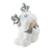 12.5" White and Gray Smiling Child with Reindeer Snow Suit Christmas Tabletop Decor - IMAGE 2