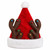 48" Red and White Christmas Santa Hat with Antlers - IMAGE 2