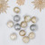 Mercury Glass Style Glass Christmas Ornament Set - 3" - Silver and Champagne - 12ct - IMAGE 1