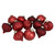 12ct Red Mercury Glass Style Glass Christmas Ornament Set 3" - IMAGE 3