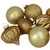 12ct Gold Mercury Glass Style Glass Christmas Ornament Set 3" - IMAGE 3