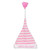 Pink and White 'Santa's Little Helper' Toddler Christmas Hat Costume Accessory - One Size - IMAGE 1