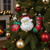 Santa, Mitten and Stocking Glass Christmas Ornaments - 4.25" (108mm) - Set of 3 - IMAGE 3