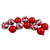 12ct Red and Silver 2-Finish Swirl Glass Christmas Ball Ornaments 1.75" (45mm) - IMAGE 1