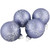 4ct Matte Purple Glass Ball Christmas Ornaments with Branch Design 2.5" (63.5mm) - IMAGE 1