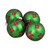 Glittered Argyle Christmas Glass Ball Ornaments - 3.25" (80mm) - Green and Red - 4ct - IMAGE 3