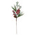 31" Green and Red Frosted Artificial Christmas Spray with Berries and Pine Cones - IMAGE 4