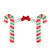 10' Red and White Prelit Candy Cane Lane Christmas Archway Outdoor Decoration - IMAGE 1