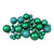 40ct Green 2- Finish Multiple Size Glass Ball Christmas Ornaments - IMAGE 1