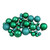 40ct Green 2- Finish Multiple Size Glass Ball Christmas Ornaments - IMAGE 3