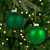 Shiny and Matte Multiple Size Glass Ball Christmas Ornaments - 2.5" - Green - 40ct - IMAGE 3